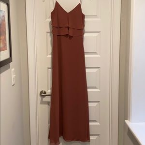 Jenny Yoo Como Bridesmaid dress in Cinnamon Rose